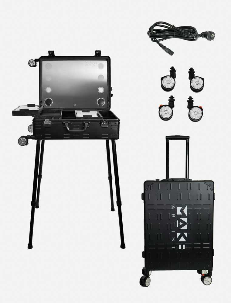 Postazione trucco con luci e specchio portatile - MAKE ARTIST