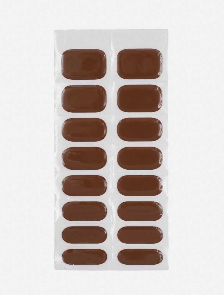 Gel nail stickers marrone
