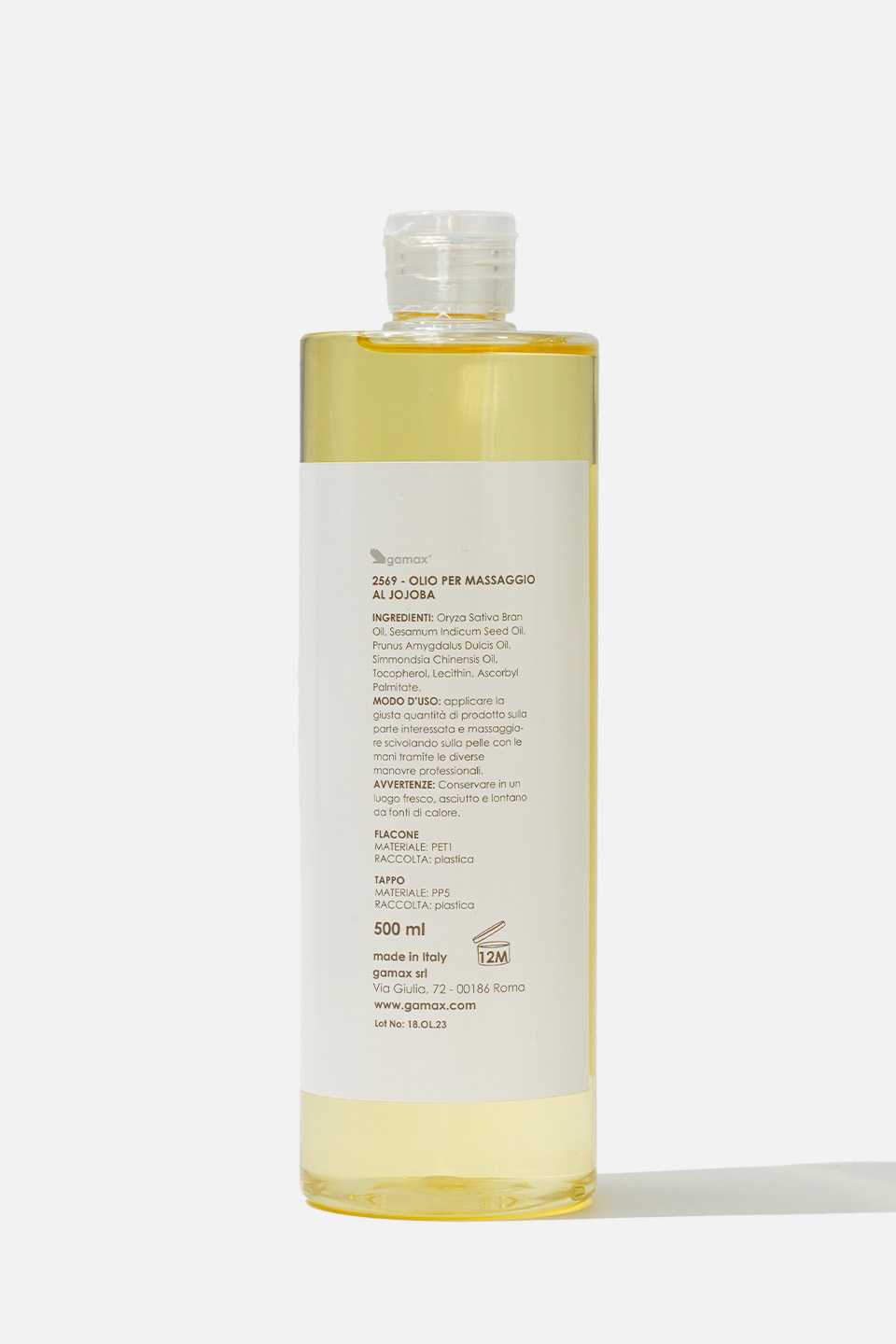 Olio per massaggio al jojoba 500 ml