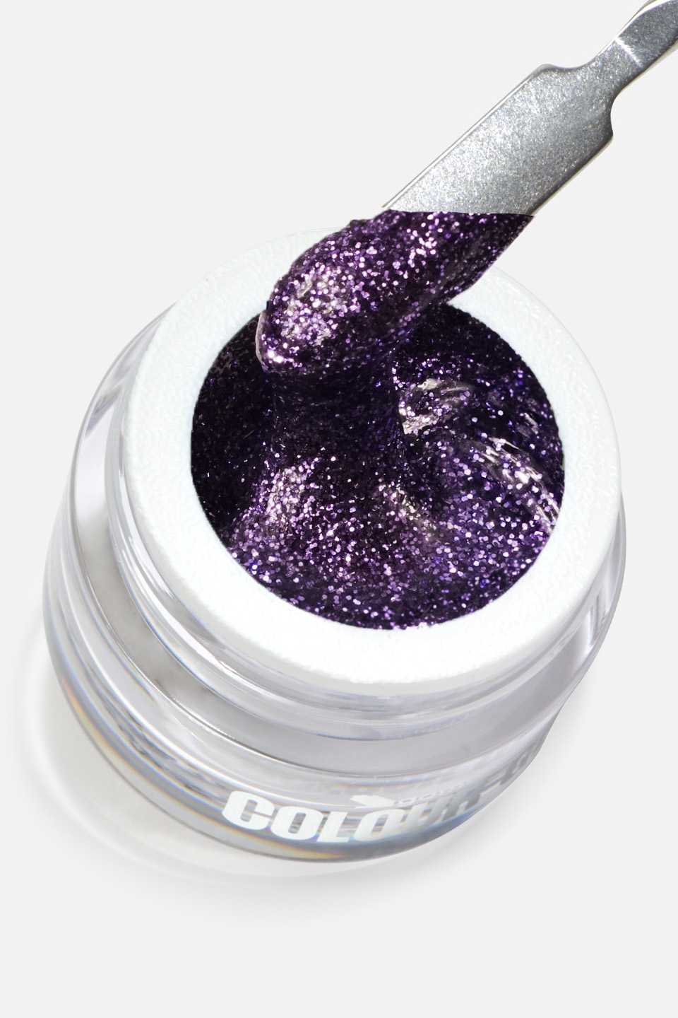 Gel UV colorato viola glitter Crazy Horse 5 g