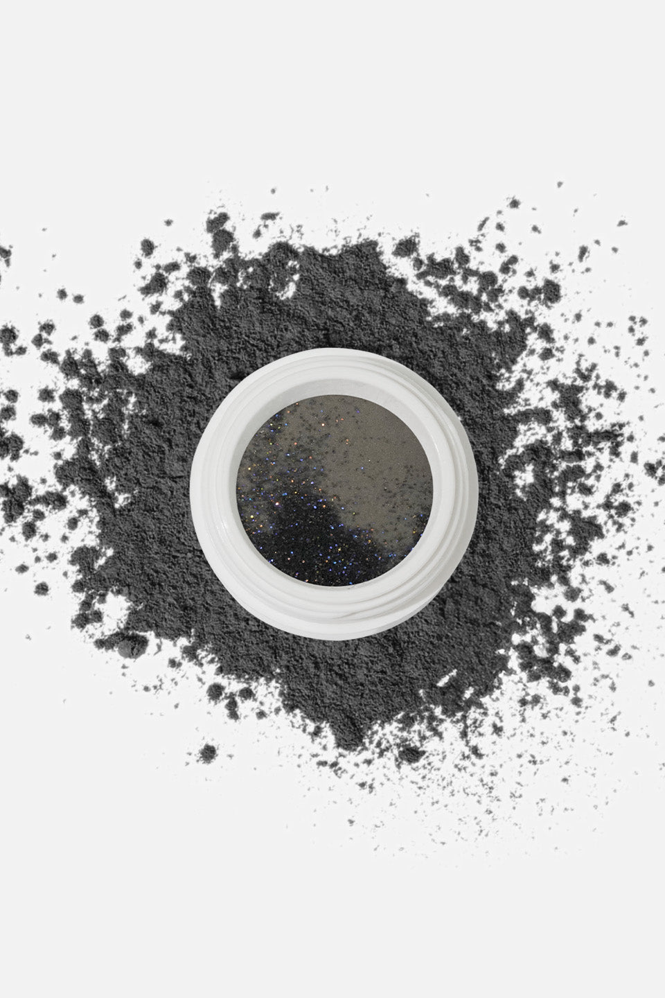 Polvere acrilica nero glitter 3 g