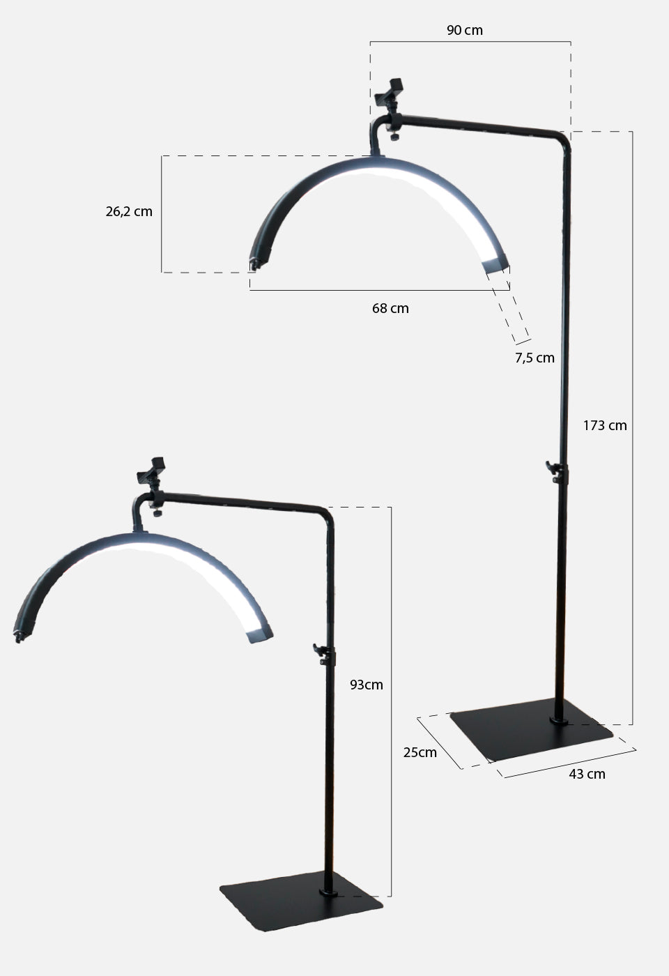 Lampada per estetista e lashmaker - Accessori per extension ciglia - Gamax