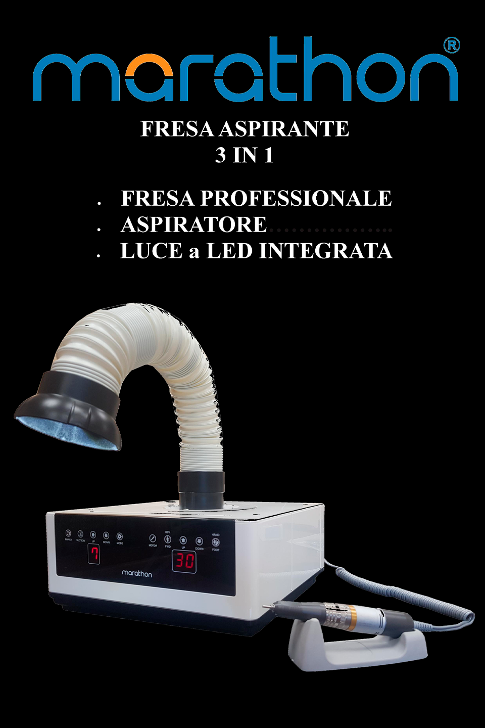 Aspiratore con fresa Marathon ASP III - Punte e Frese - Gamax