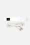 Lampada mini UV LED portatile di colore bianco, di forma rettangolare allungata, con un pulsante circolare superiore e un piccolo display LED quadrato alla base che indica il tempo.