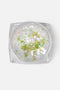 dettaglio flakes gialli per nail art