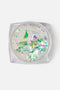 Flakes nail art iridescente per nail art verde
