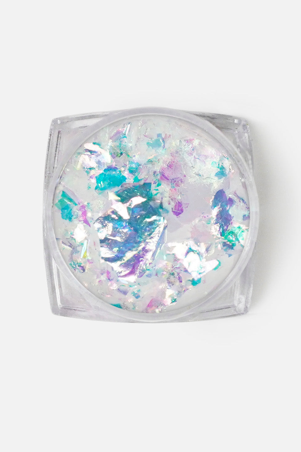 flakes iridescenti per nail art celeste