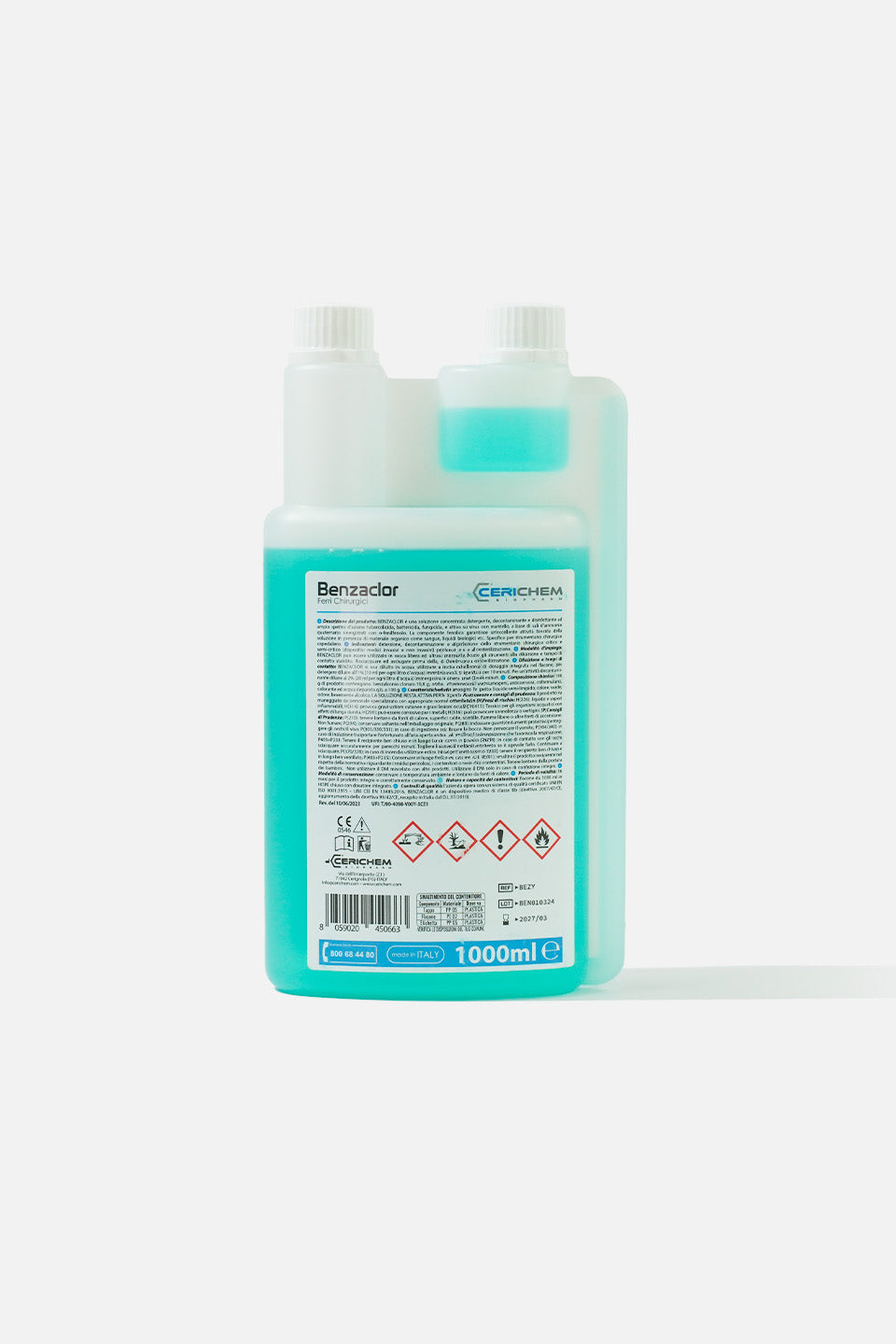 Disinfettante a base di benzalconio cloruro Benzaclor 1 L - - Gamax