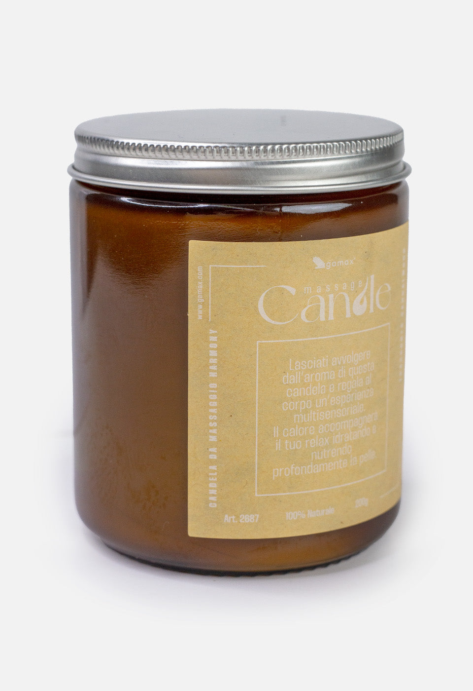 Candela da massaggio Harmony 200 g - Creme e Oli Essenziali - Gamax