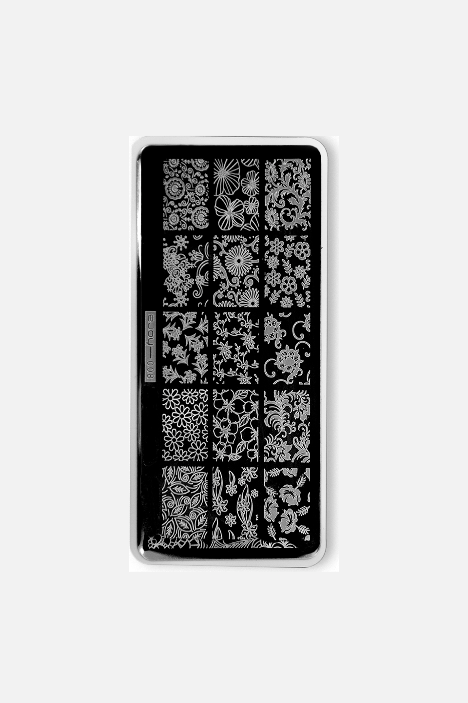 Stamping unghie fantasia floreale Flower - Adesivi e accessori - Gamax