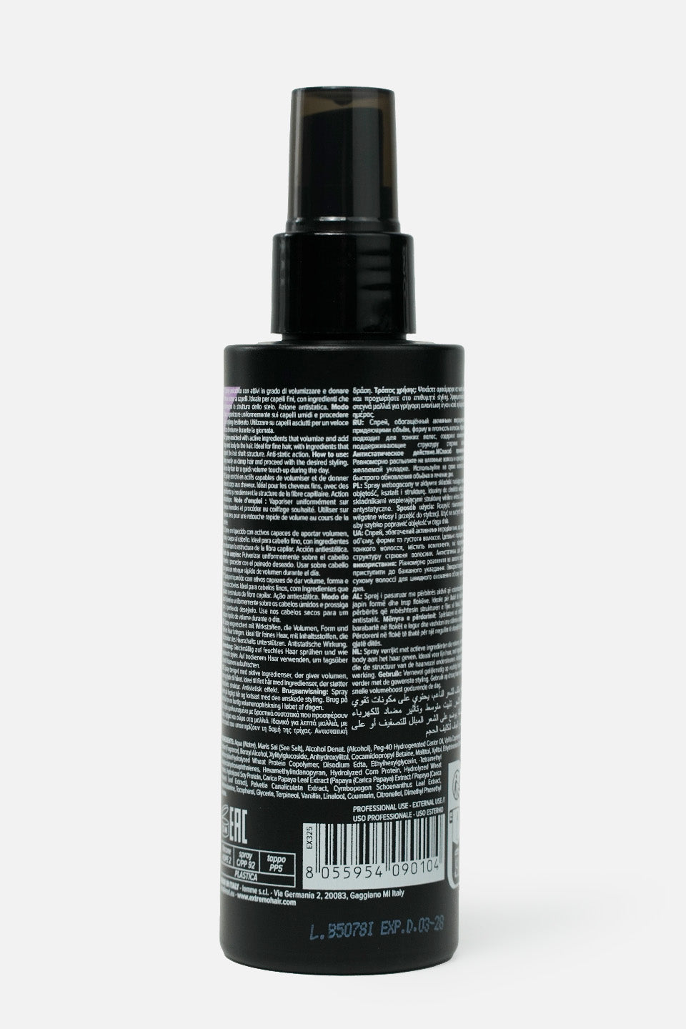 Spray volumizzante per capelli antistatico 150ml - Prodotti per capelli - Gamax