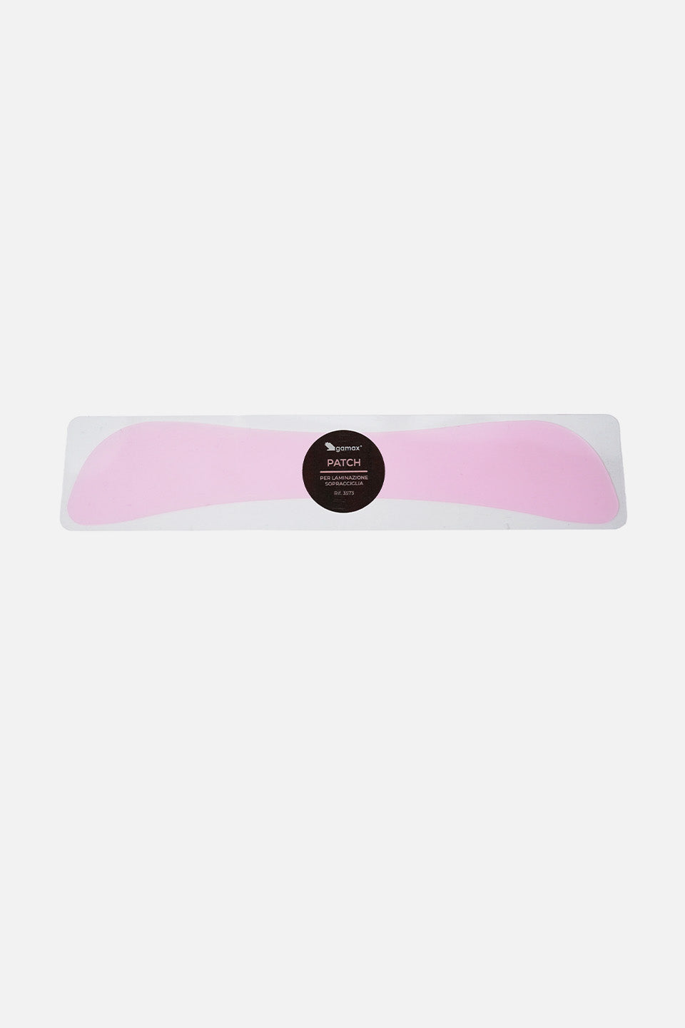 primo piano confezione patch per laminazione sopracciglia rosa