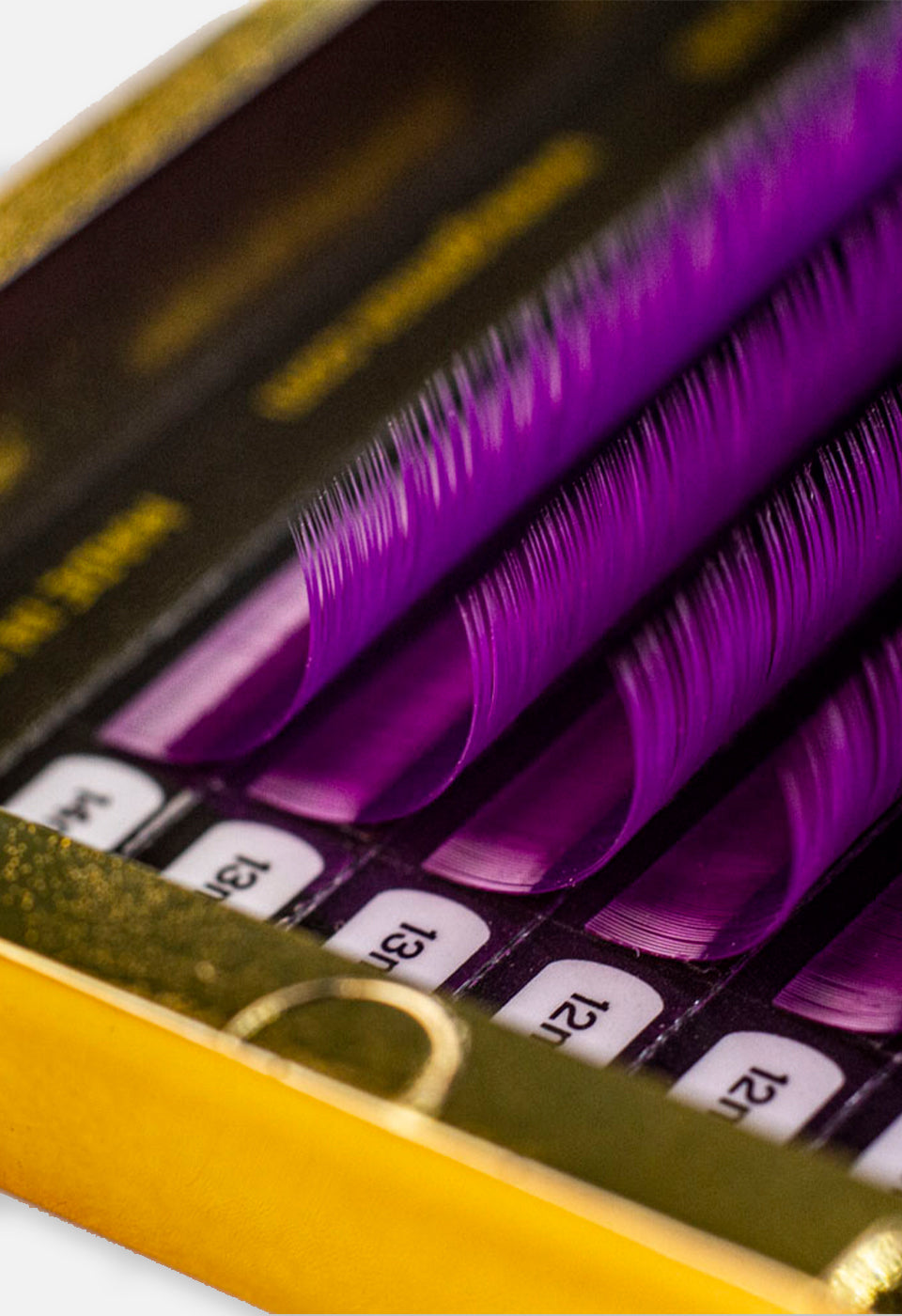 Box extension ciglia curva C sp. 0,10 mm; lunghezza 7–14 mm Viola scuro Silk - Box extension ciglia - Gamax