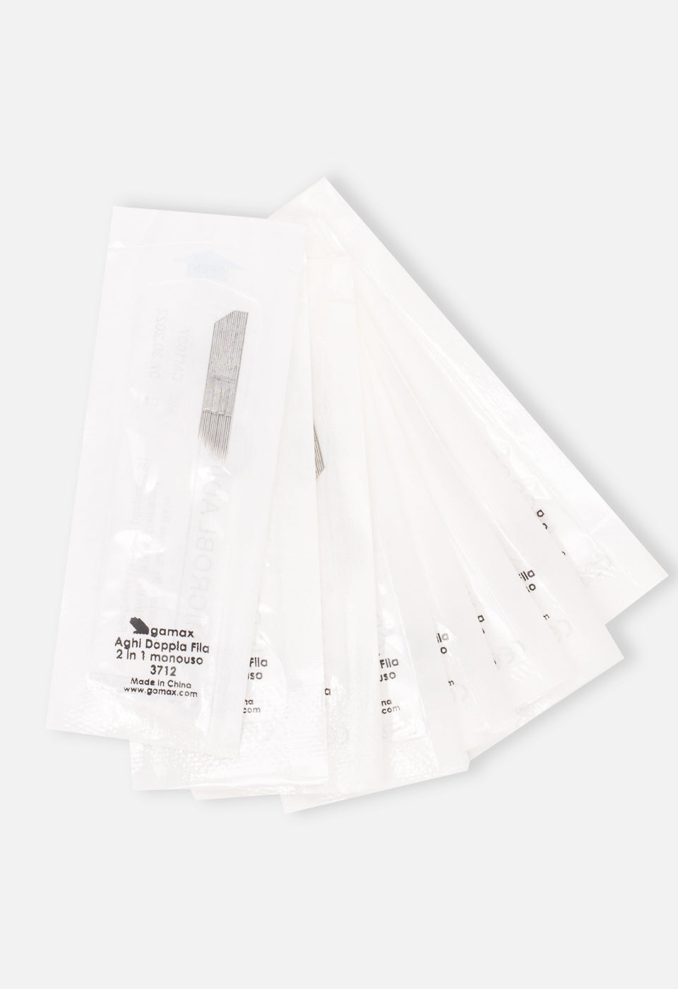 Aghi per microblading doppia fila 2 in 1 shade and stroke monouso 10 pz - Microblading - Gamax