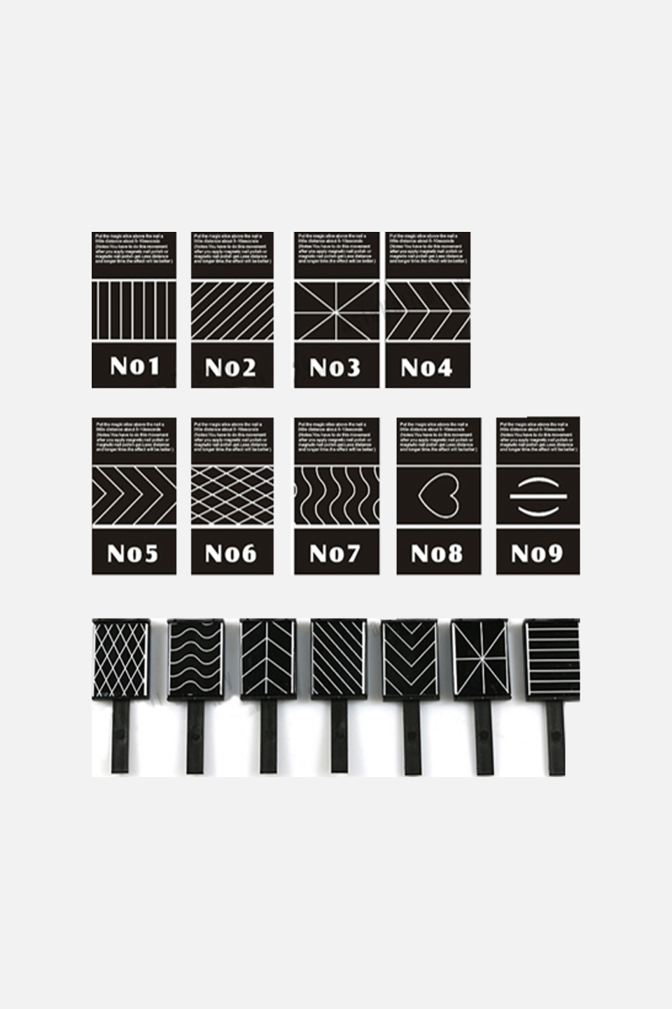 Calamite Magnetic Design 9 pz - Adesivi e accessori - Gamax