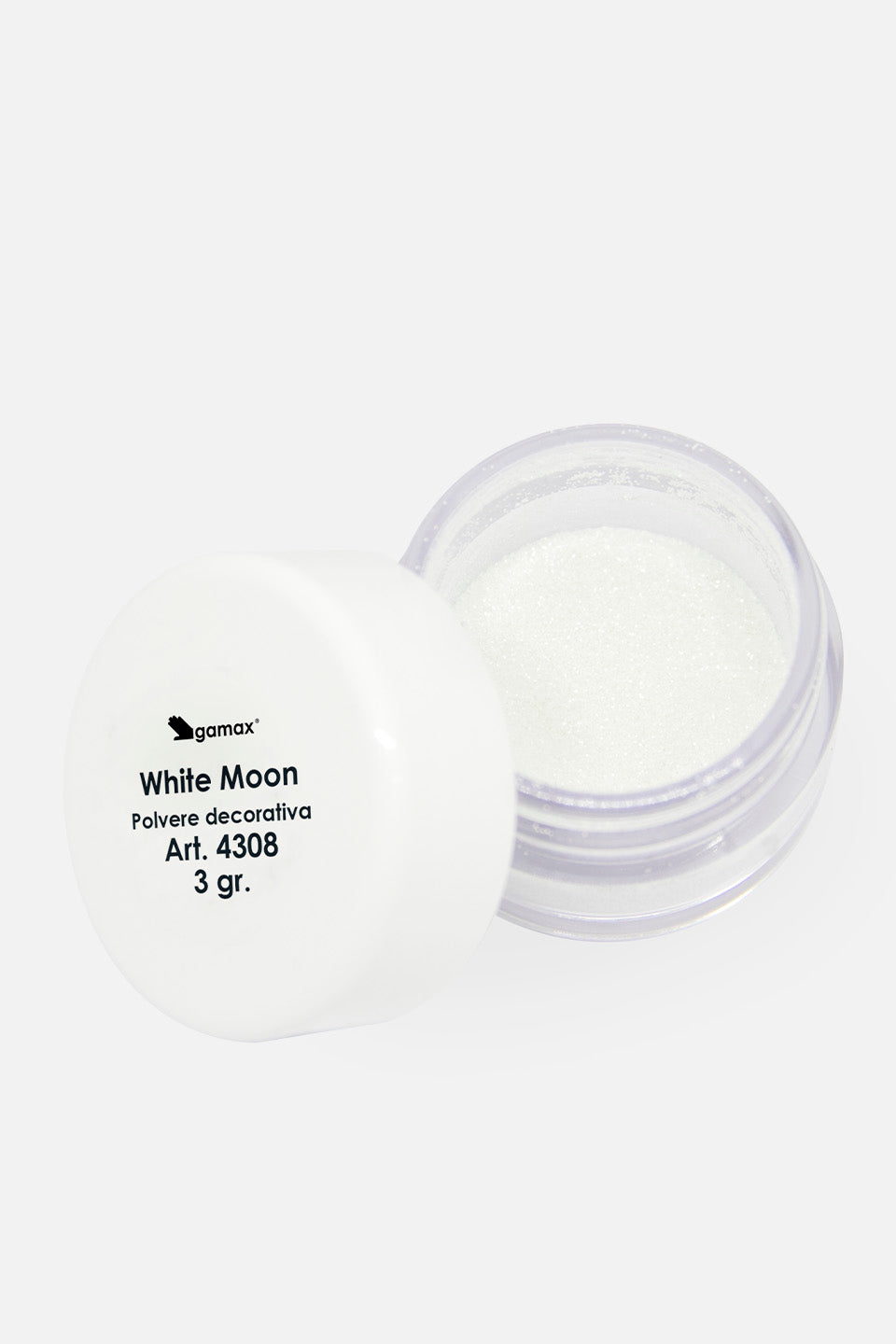 Polvere per unghie bianca White Moon - Polveri Glitter e pigmenti - Gamax
