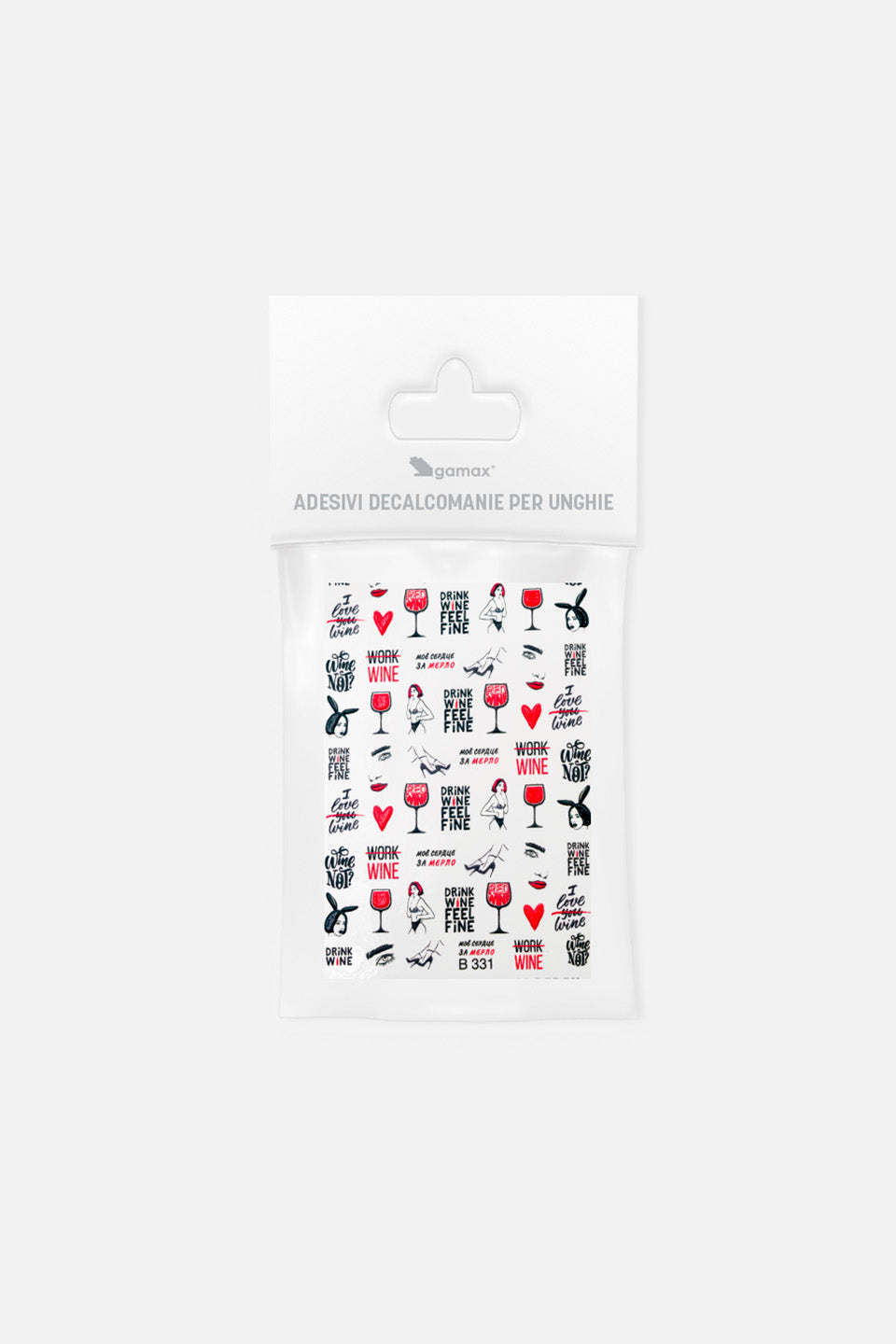 Adesivi per unghie Red Wine - Adesivi e accessori - Gamax