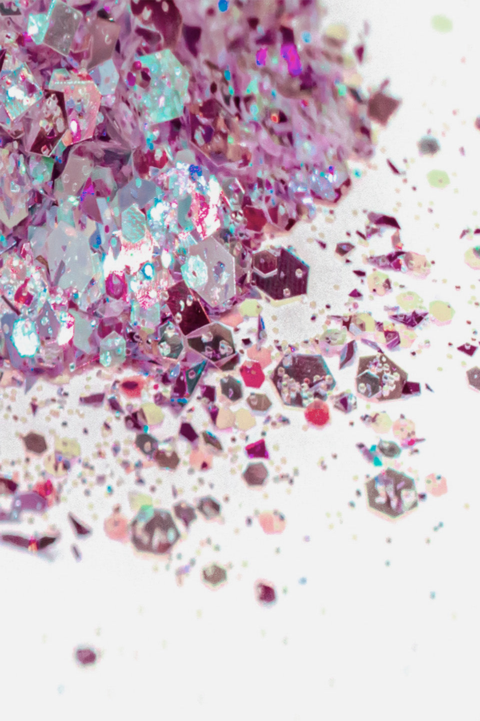 Paillettes unghie colore rosa - Polveri Glitter e pigmenti - Gamax