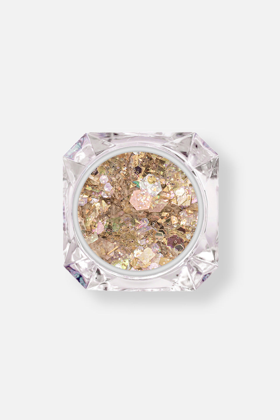 Paillettes unghie colore oro chiaro - Polveri Glitter e pigmenti - Gamax