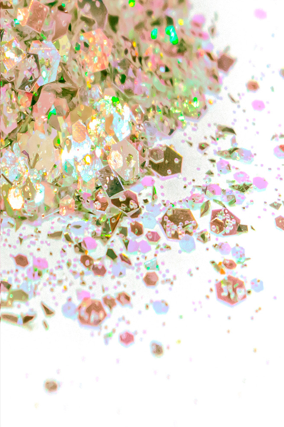 Paillettes unghie colore oro chiaro - Polveri Glitter e pigmenti - Gamax