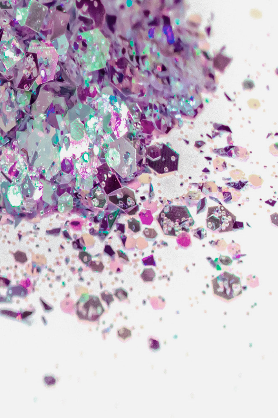 Paillettes unghie colore lilla - Adesivi e accessori - Gamax