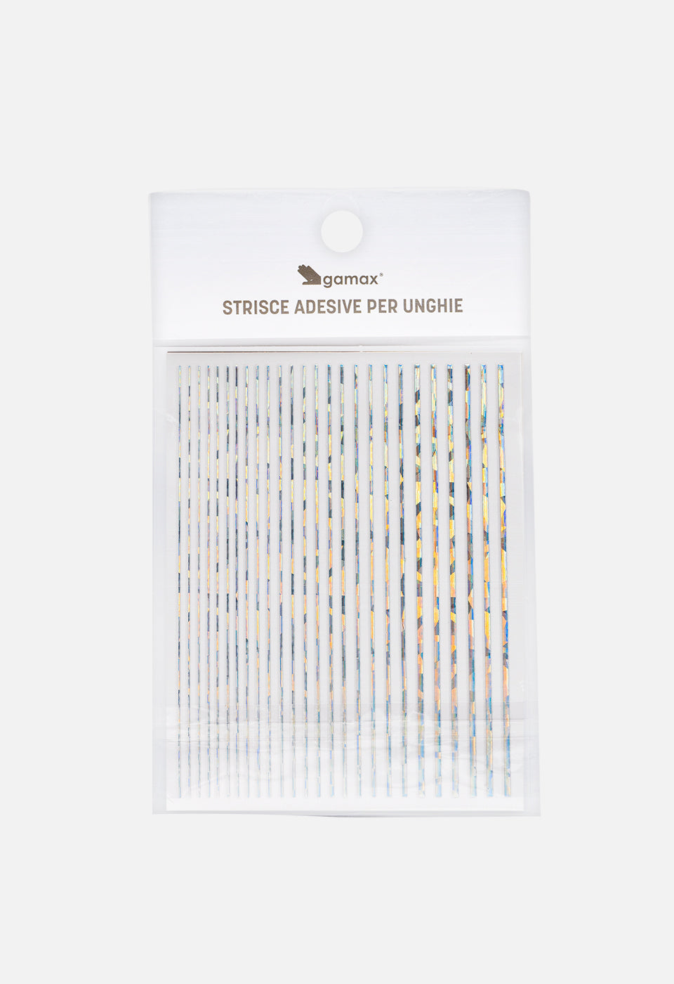 Strisce adesive unghie Argento Brillante - Nail Art - Gamax