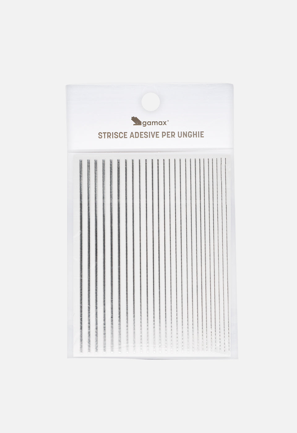 Strisce adesive unghie Argento - Nail Art - Gamax