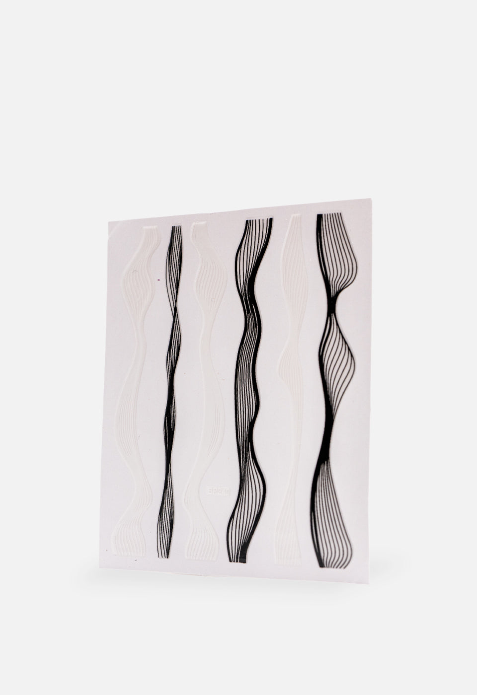 Onde adesive unghie Bianco e Nero - Nail Art - Gamax