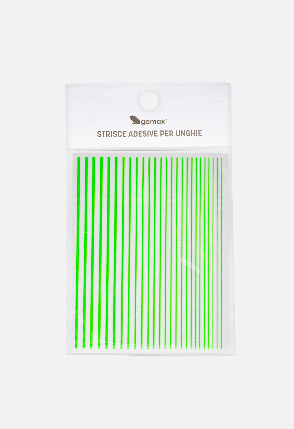 Strisce adesive unghie Verde Fluo - Nail Art - Gamax