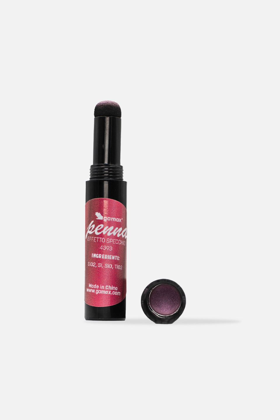 Penna effetto specchio Rosso Cromato - Polveri Glitter e pigmenti - Gamax