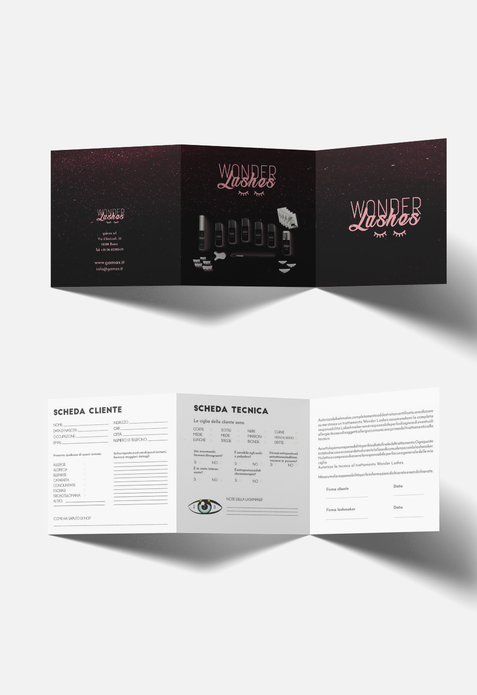 Kit laminazione ciglia e sopracciglia Wonder Lashes & Brows - Kit - Gamax