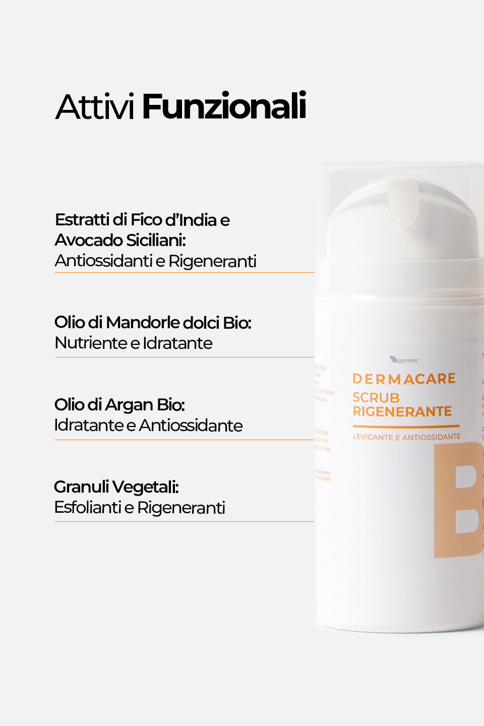 Scrub Rigenerante - Levigante e Antiossidante 100ml - Esfolianti Viso - Skincare - Gamax
