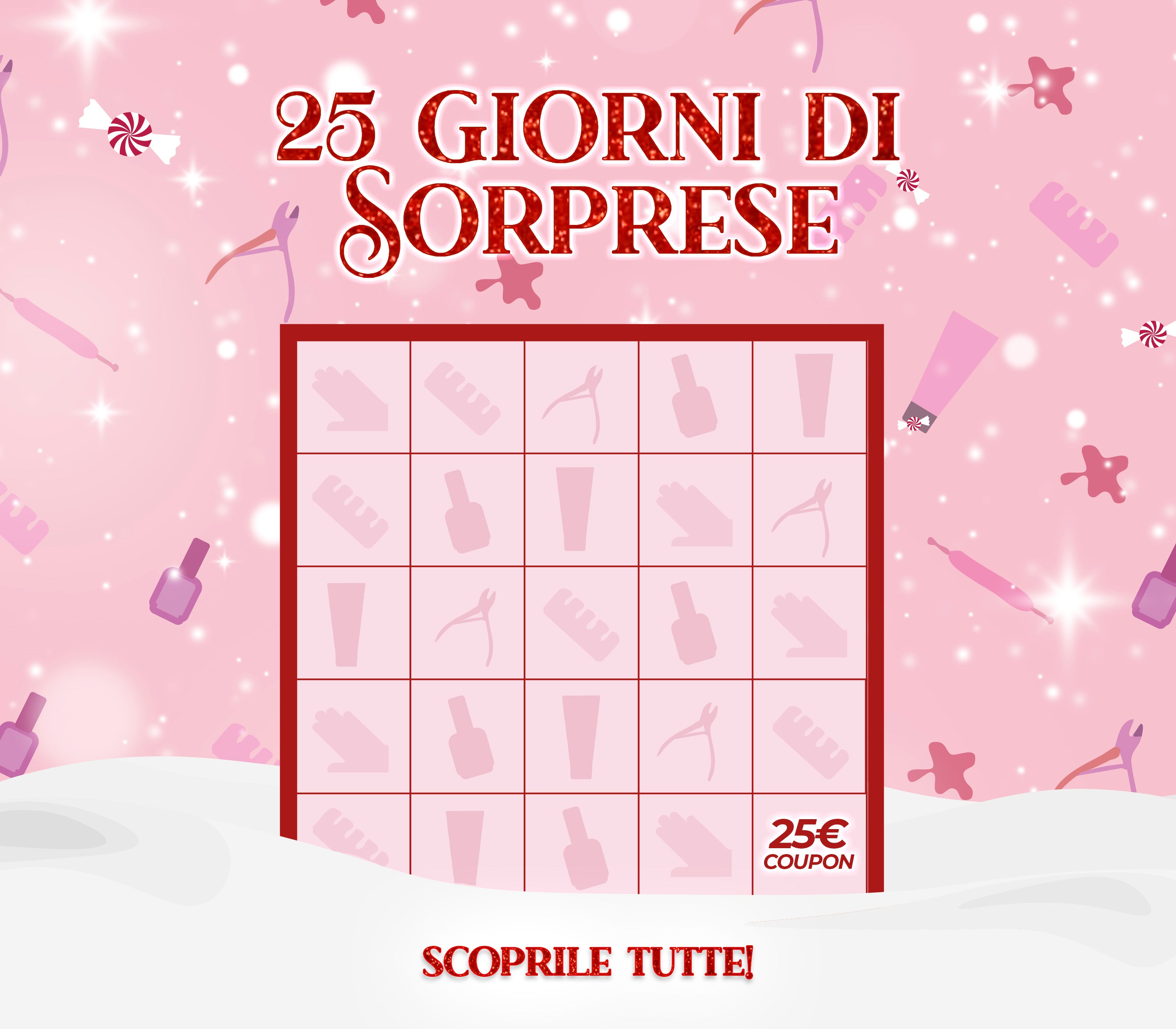 calendario avvento digitale creatività grafica BUON NATALE