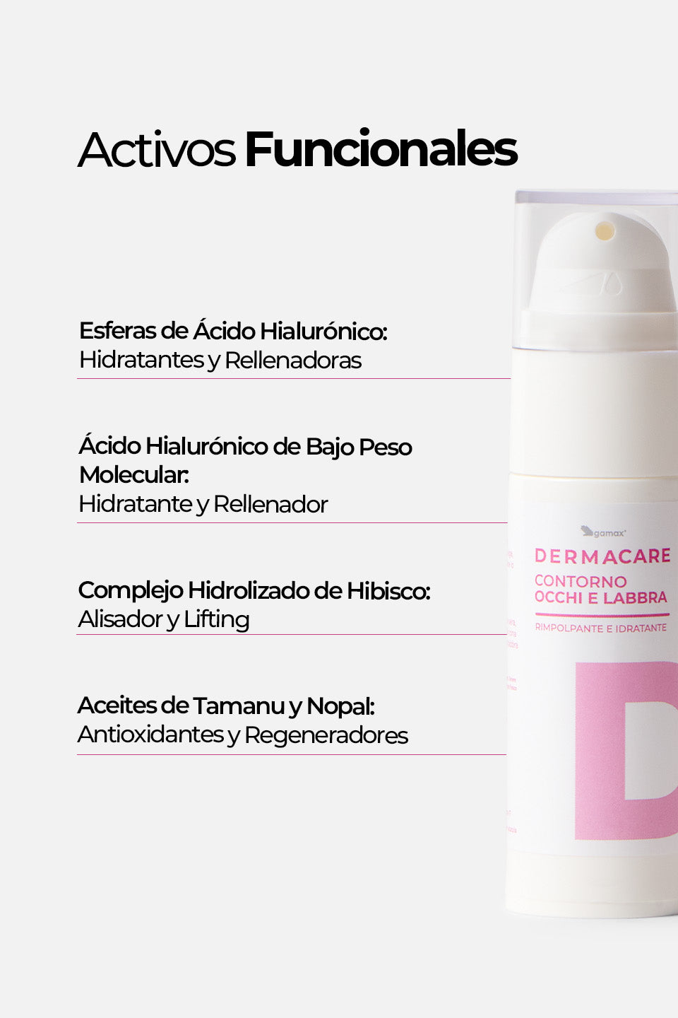Contorno Occhi e Labbra - Rimpolpante e Idratante 30 ml - Contorno occhi e labbra - Skincare - Gamax