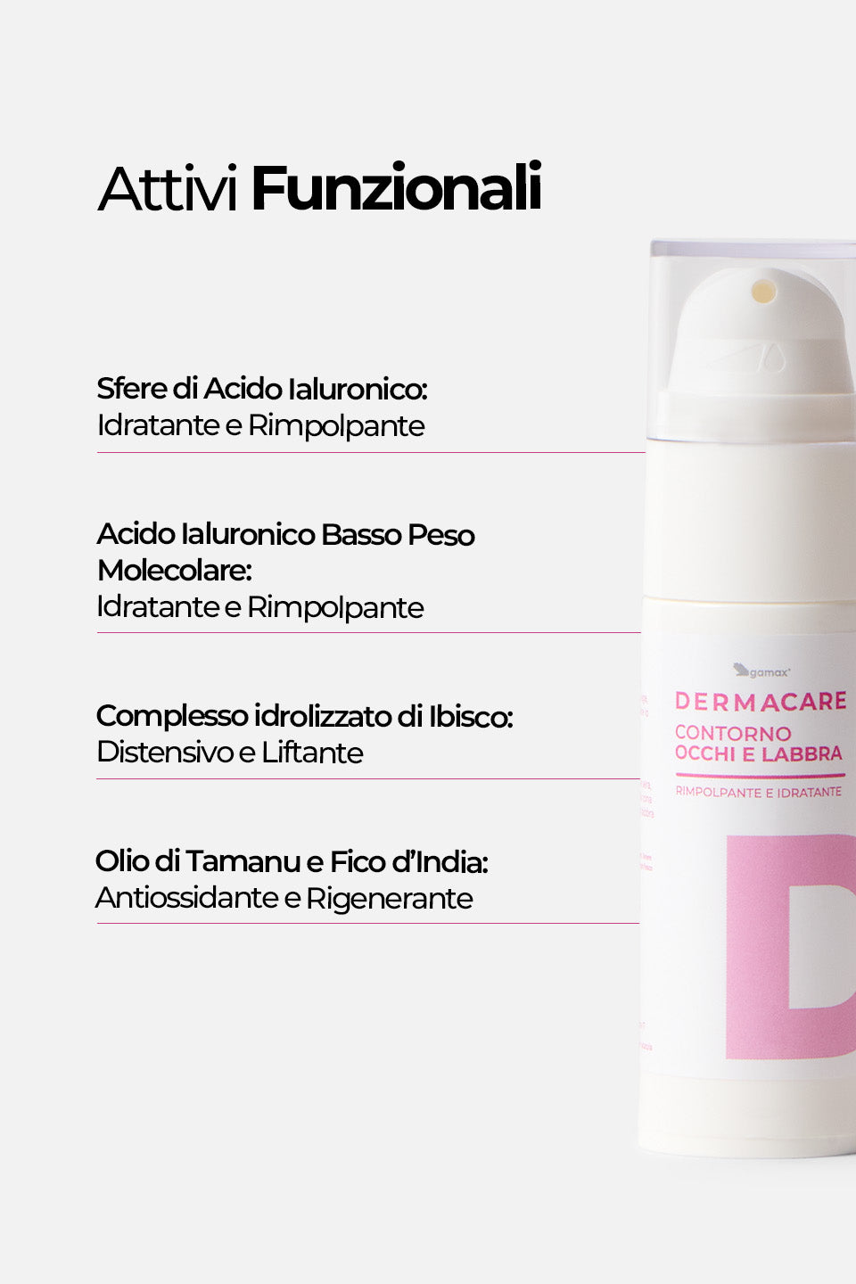 Contorno Occhi e Labbra - Rimpolpante e Idratante 30 ml - Contorno occhi e labbra - Skincare - Gamax