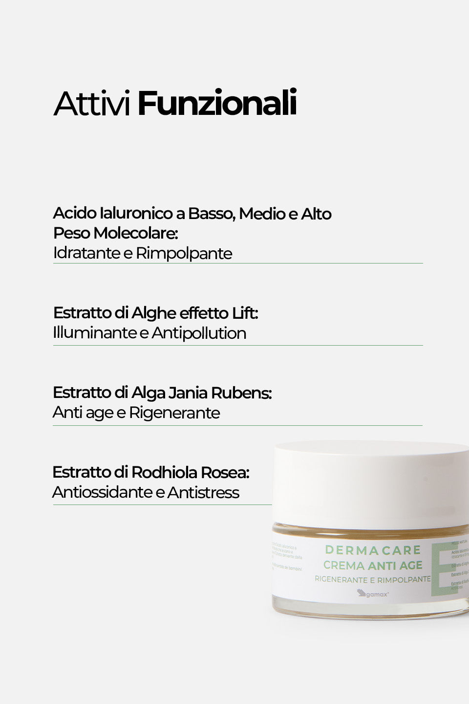 Crema Anti Age - Rigenerante e Rimpolpante 50ml - Creme viso - Skincare - Gamax