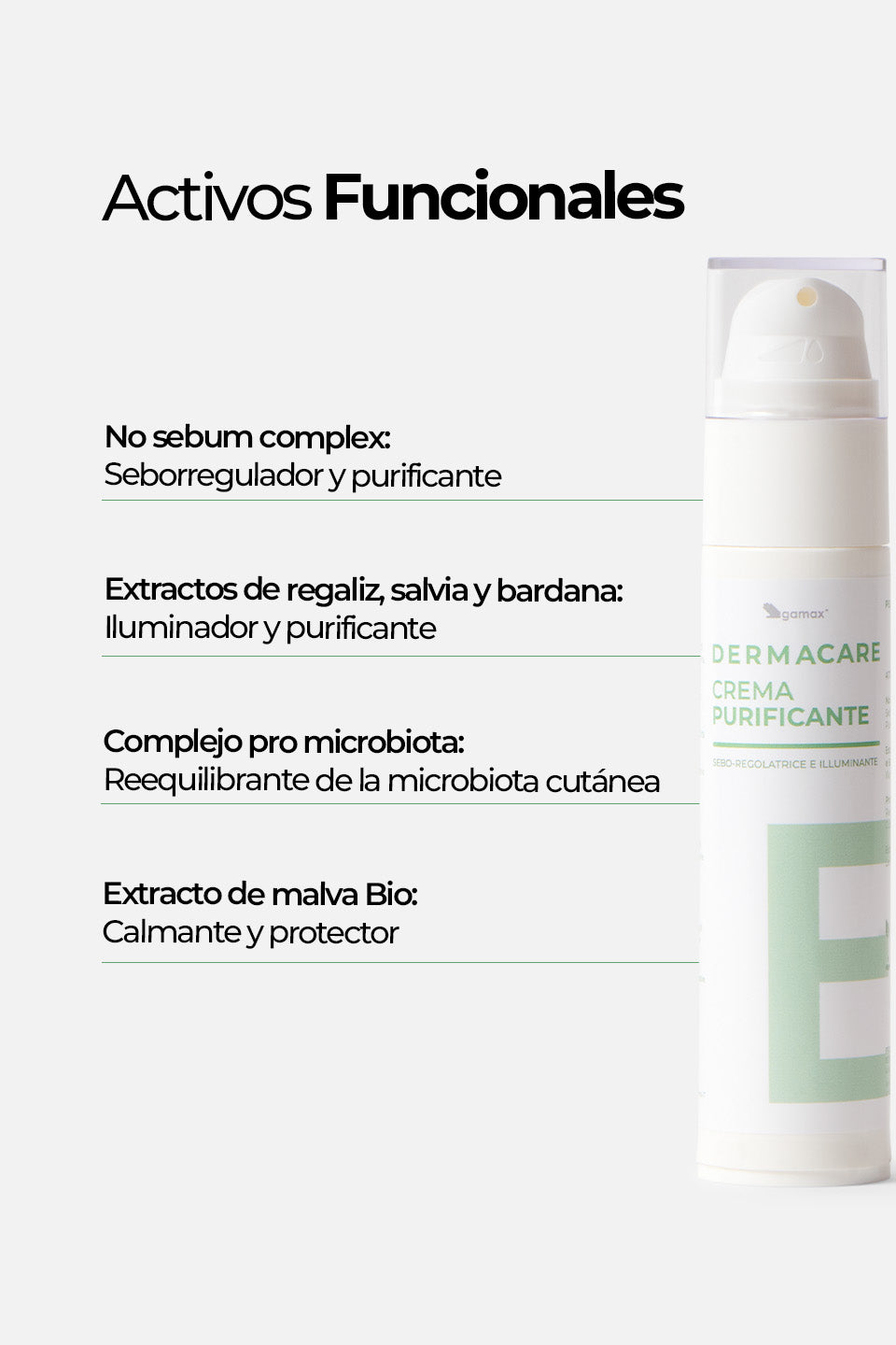 Crema Purificante - Sebo-regolatrice e Illuminante 50ml - Creme viso - Skincare - Gamax