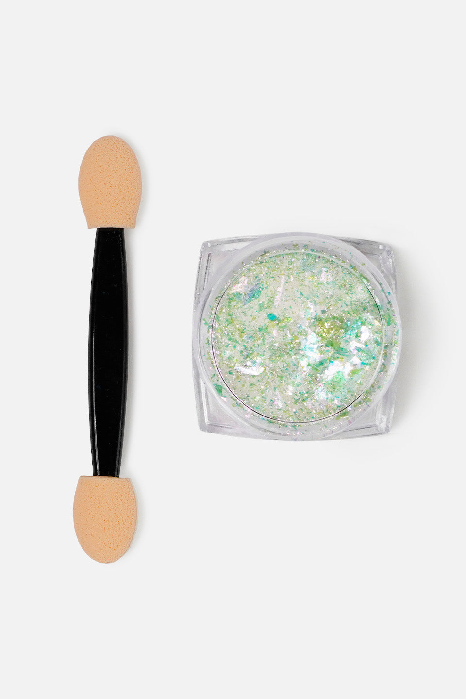 Flakes iridescente per nail art verde