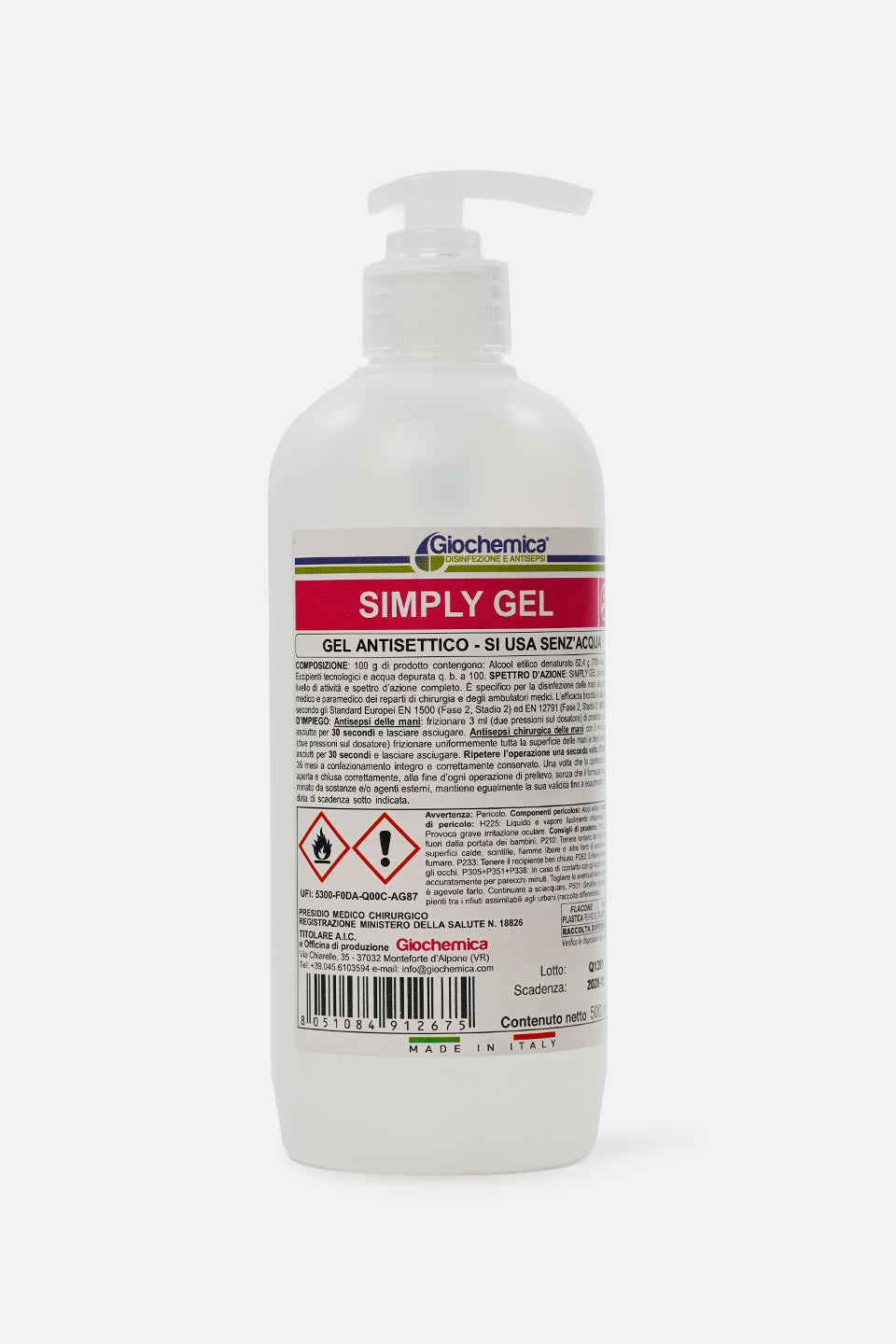 Gel anstisettico simply gel