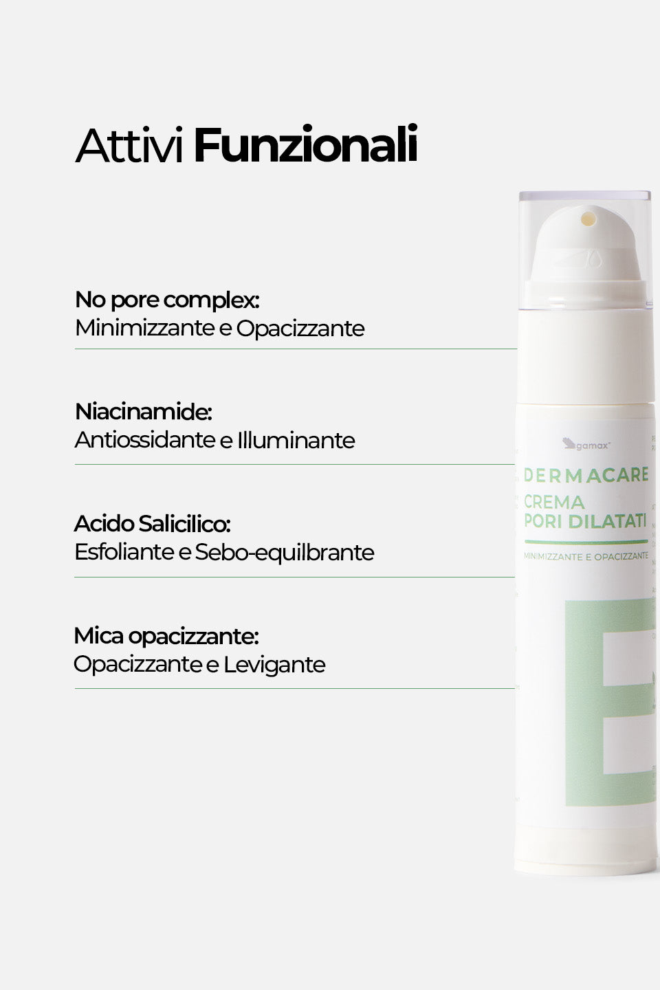 Crema Pori Dilatati - Minimizzante e Opacizzante 50ml - Creme viso - Skincare - Gamax