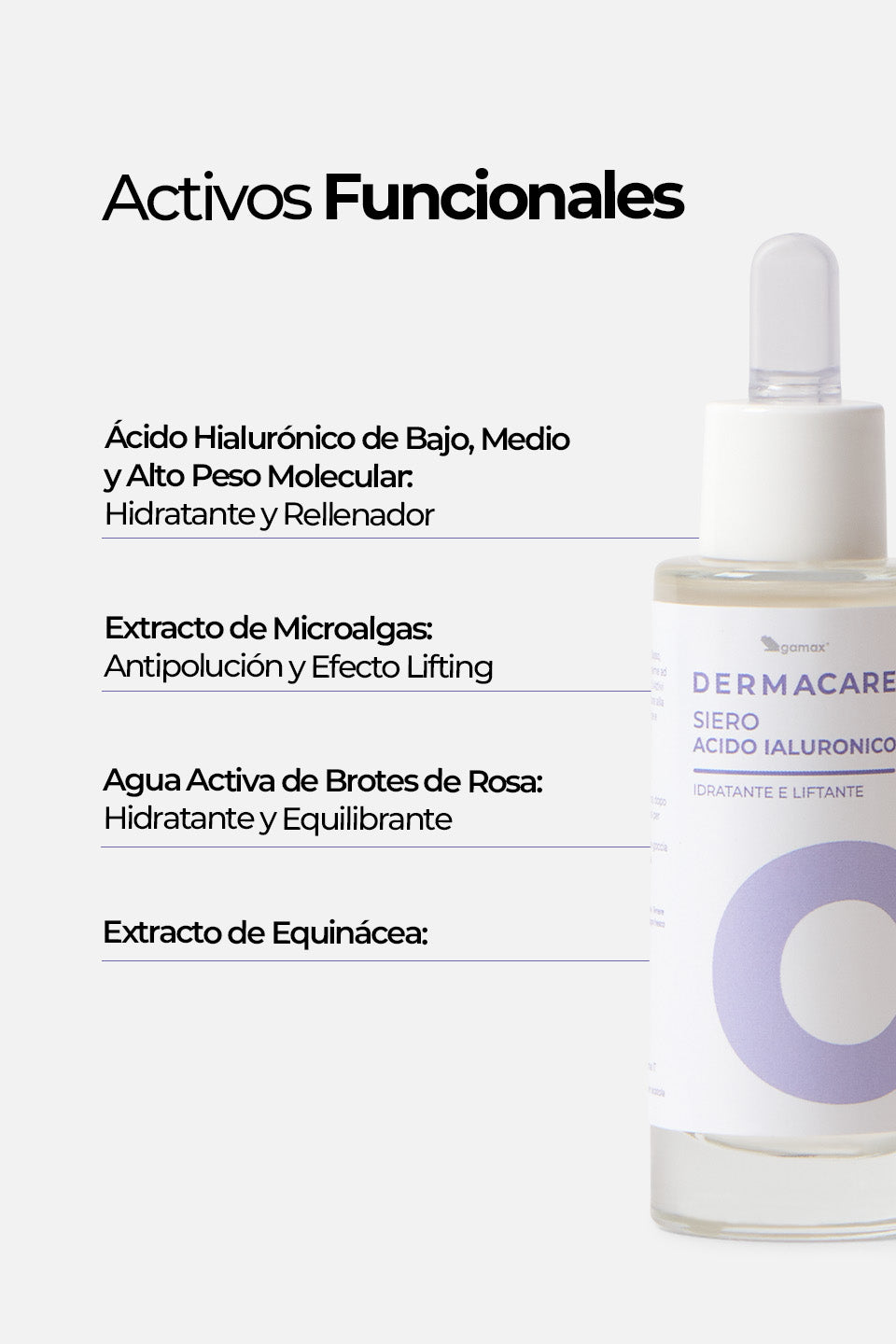 Siero Acido Ialuronico - Idratante e Liftante 30ml - Sieri Viso - Skincare - Gamax
