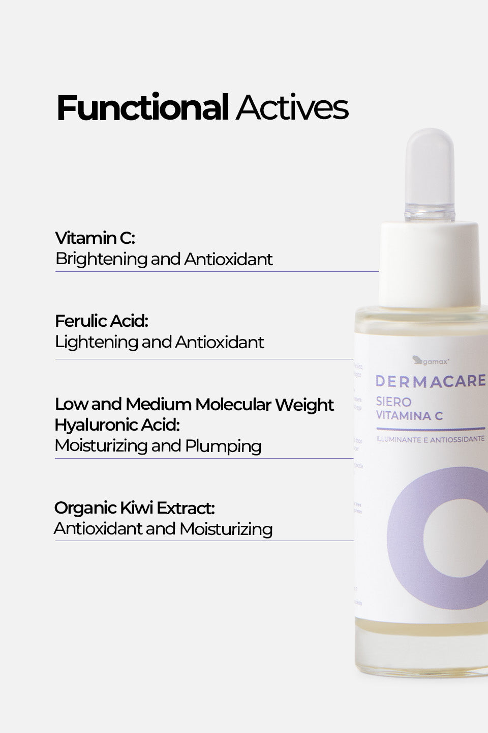 Siero Vitamina C - Illuminante e Antiossidante 30ml - Sieri Viso - Skincare - Gamax