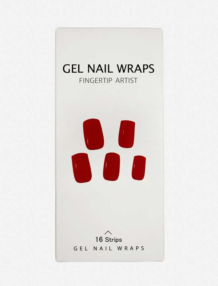 Gel nail stickers rosso