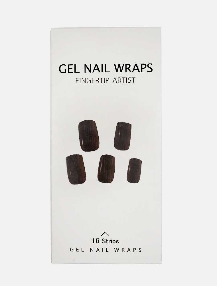 Gel nail stickers marrone