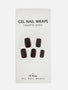 Gel nail stickers marrone