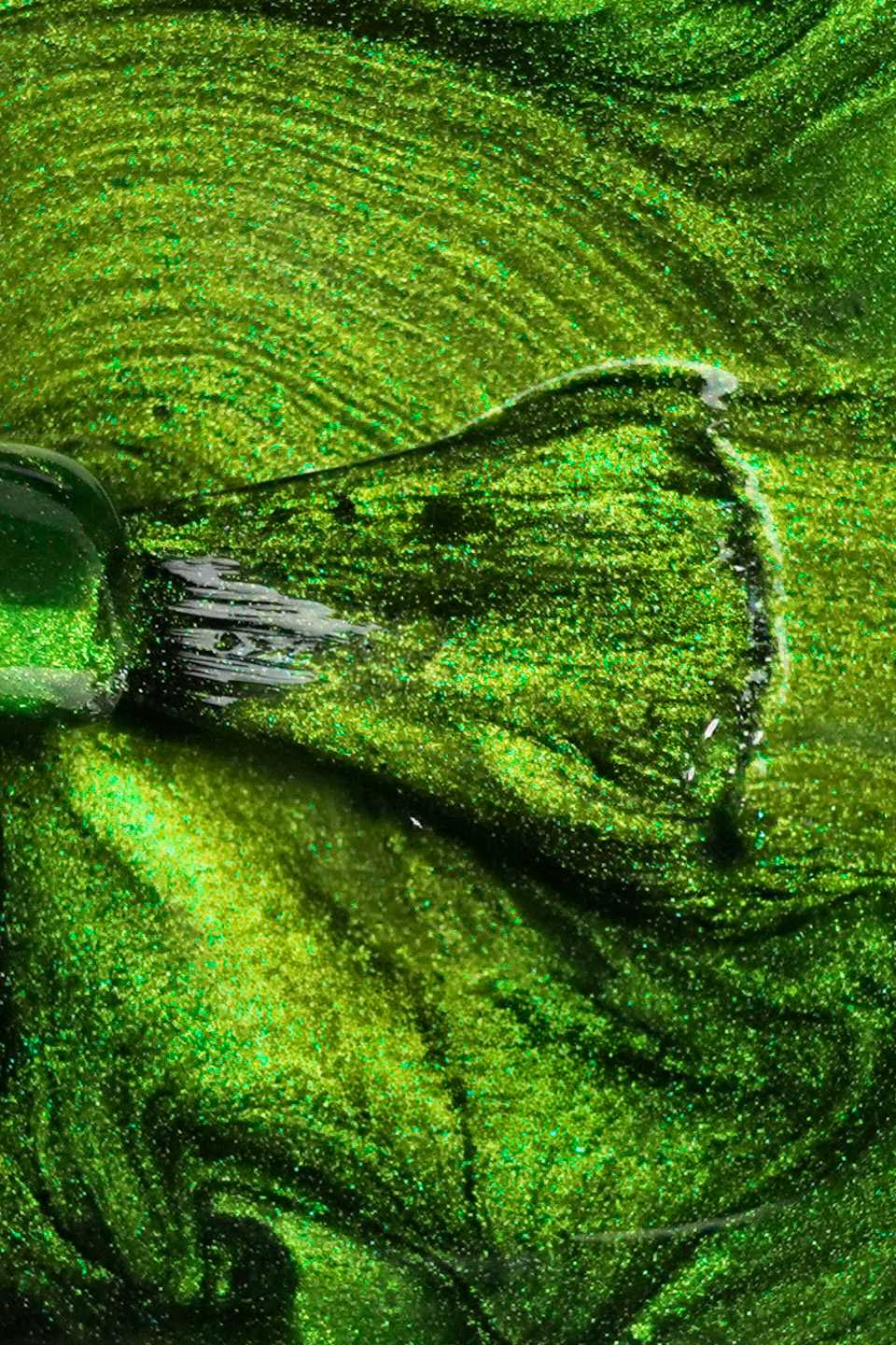 Smalto semipermanente verde Cat Eye Rainbow 15 ml