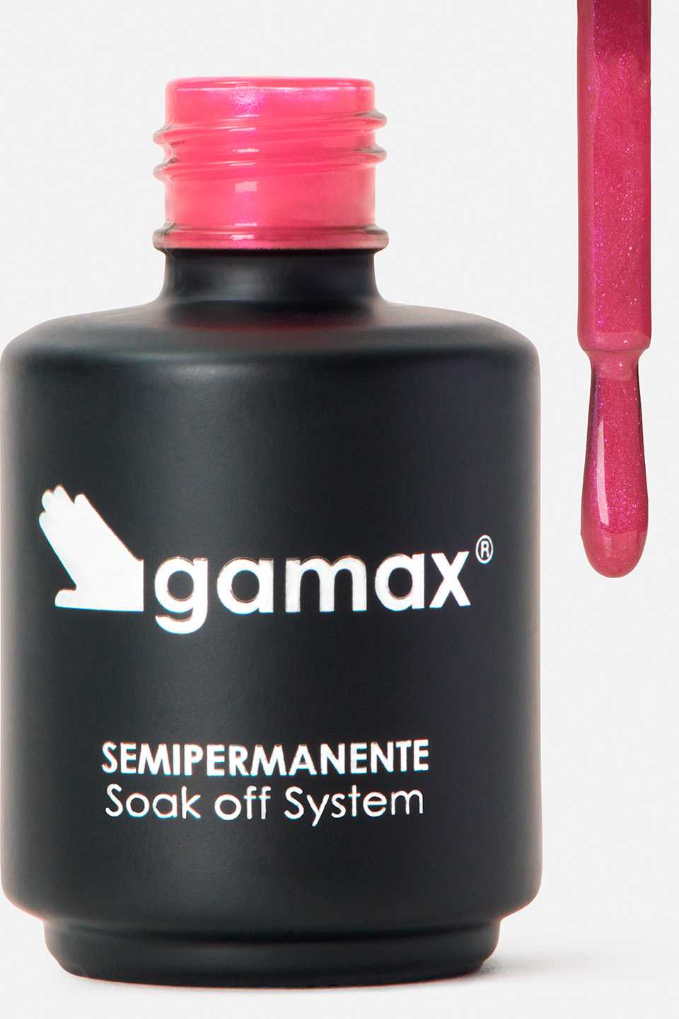 Smalto semipermanente rosa magenta glitter Deneb 15 ml