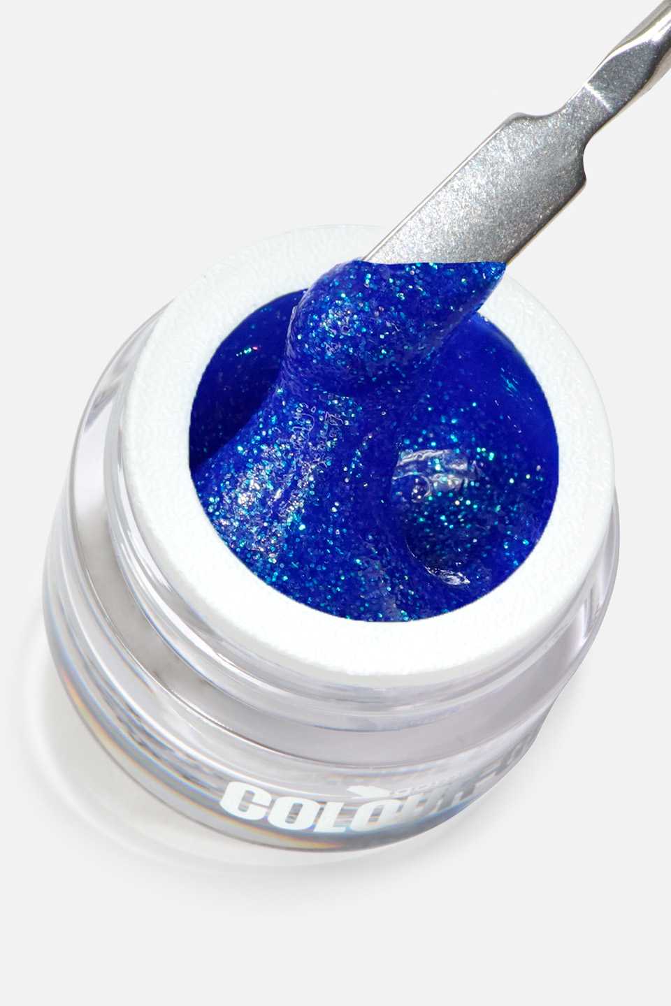 Gel UV colorato blu glitter Saturno 5 g