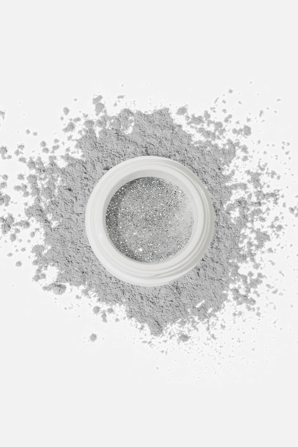 Polvere acrilica argento glitter 3 g