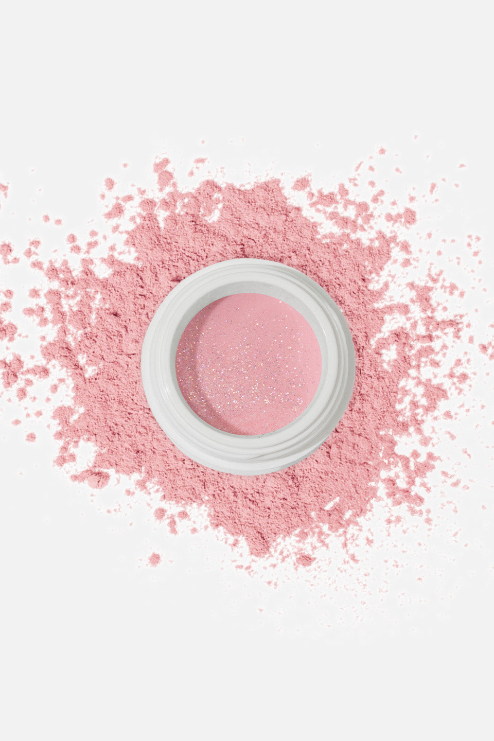 Polvo acrílico rosa malva glitter 5 g